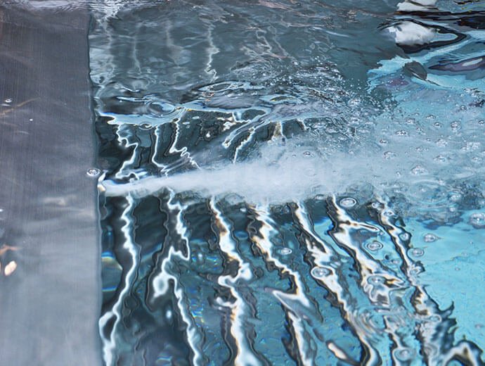 Attractions and equipment for stainless steel pools